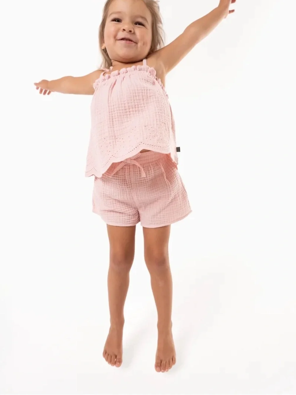 NWOT Modern Moments By Gerber Toddler Girl Casual Cotton Gauze Outfit Set, 4T